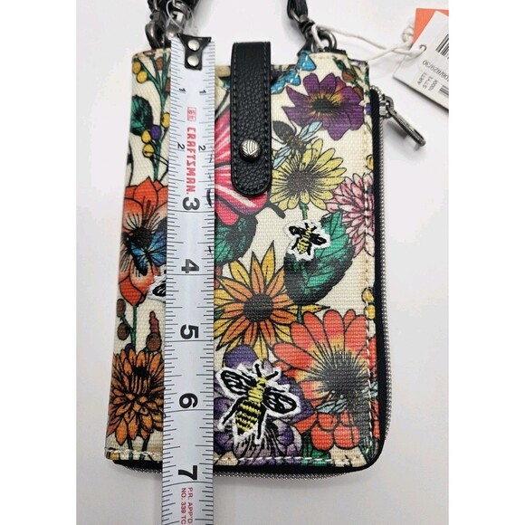SAKROOTS In Bloom Wallet Ella Smartphone Sling Clutch Snap Closure Crossbody NEW - Picture 5 of 9
